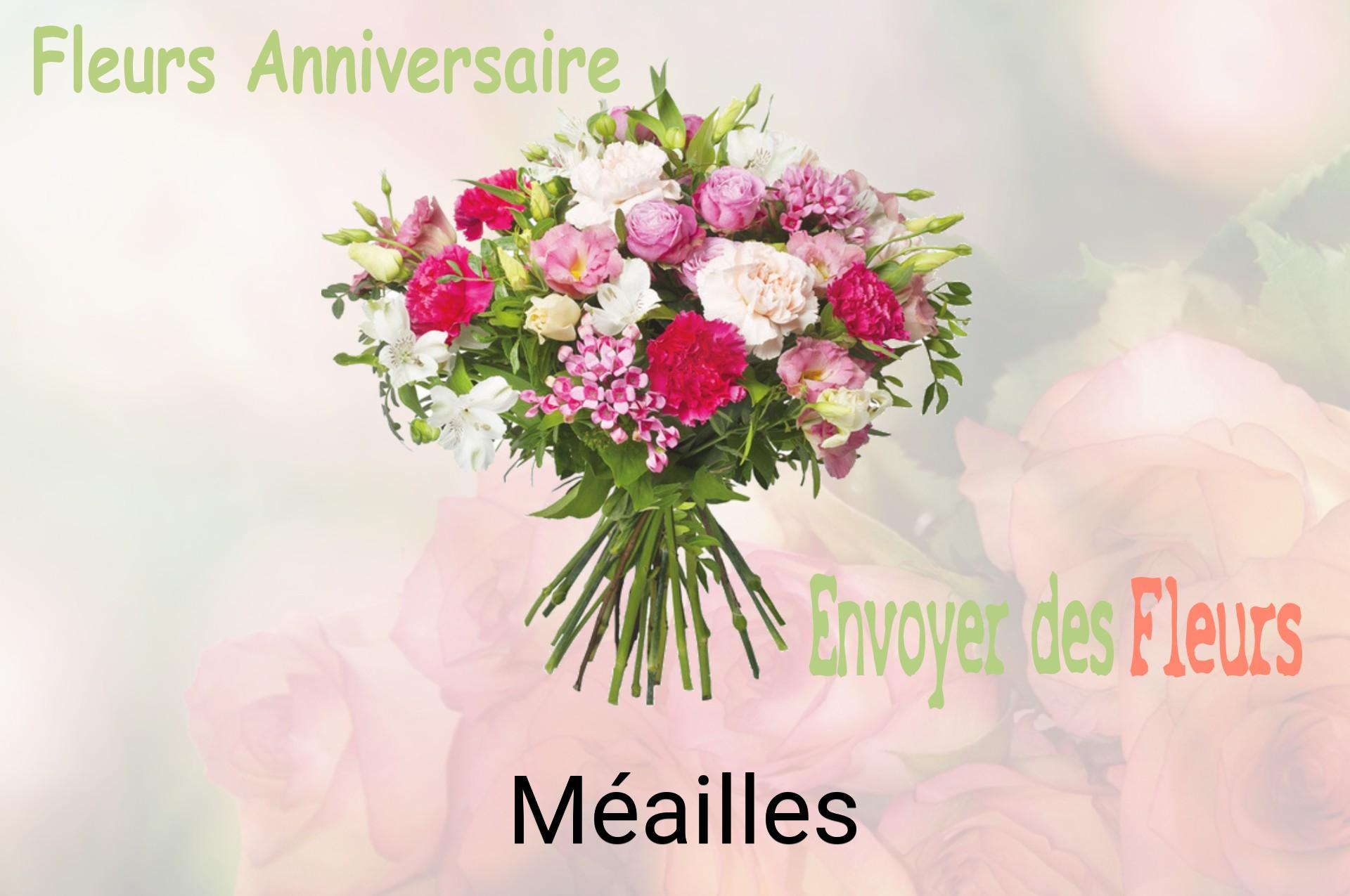 Bouquet de fleurs d’anniversaire livré à Méailles